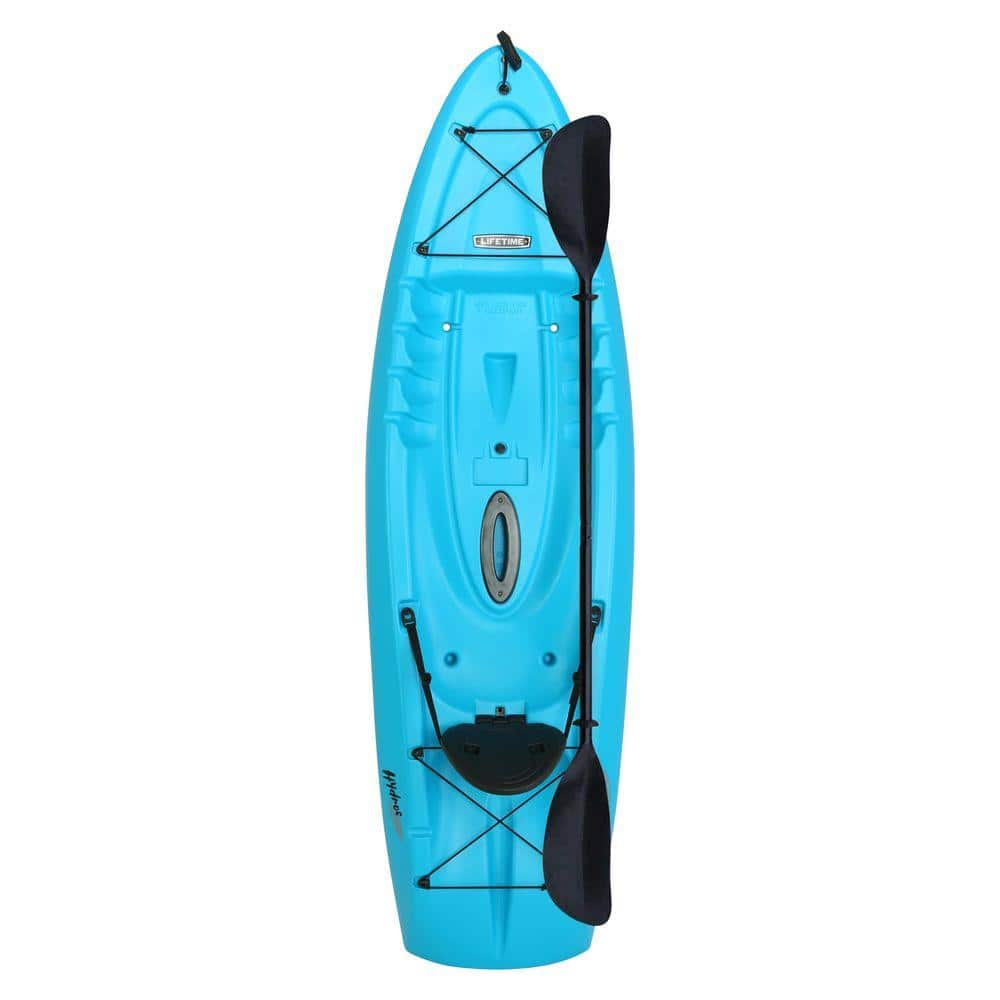 Lifetime Hydros 101 In Kayak In Blue With Paddle 90594 The Home Depot