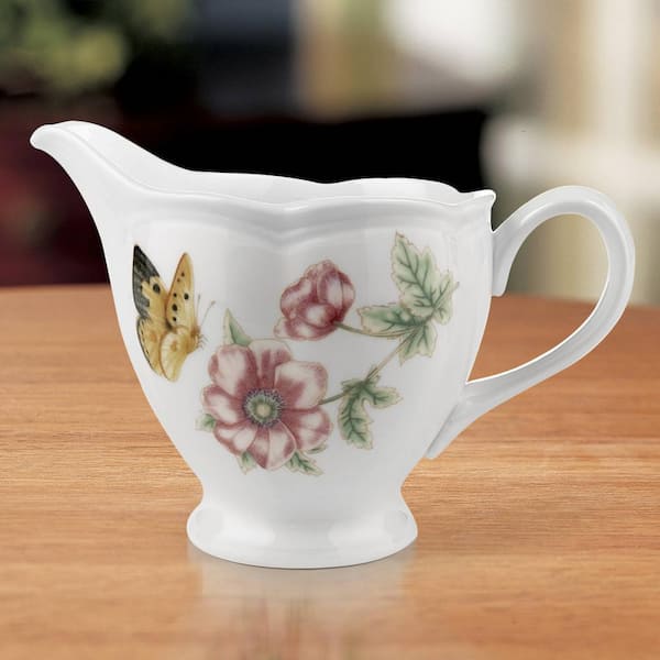 Butterfly Meadow 7 oz. Multi Color Porcelain Creamer