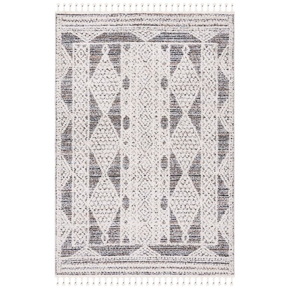Chapel 5 ft. x 8 ft. Black/Ivory Geometric High-Low Area Rug price history on PriceWatchPro