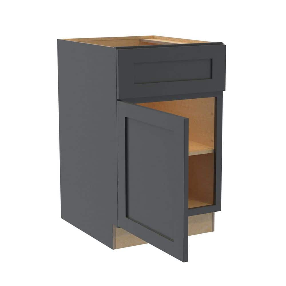 Newport 21 in. W x 24 in. D x 34.5 in. H Assembled Plywood Base Kitchen Cabinet in Deep Onyx with Soft Close LH price history on PriceWatchPro