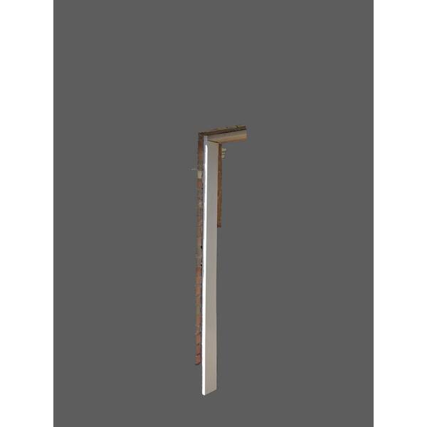1 5 X 5 75 In X 192 In Double Garage Door 16 Ft W Complete Aluminum Metal Brickmold Trim Cover Kit White Gdw16wt The Home Depot