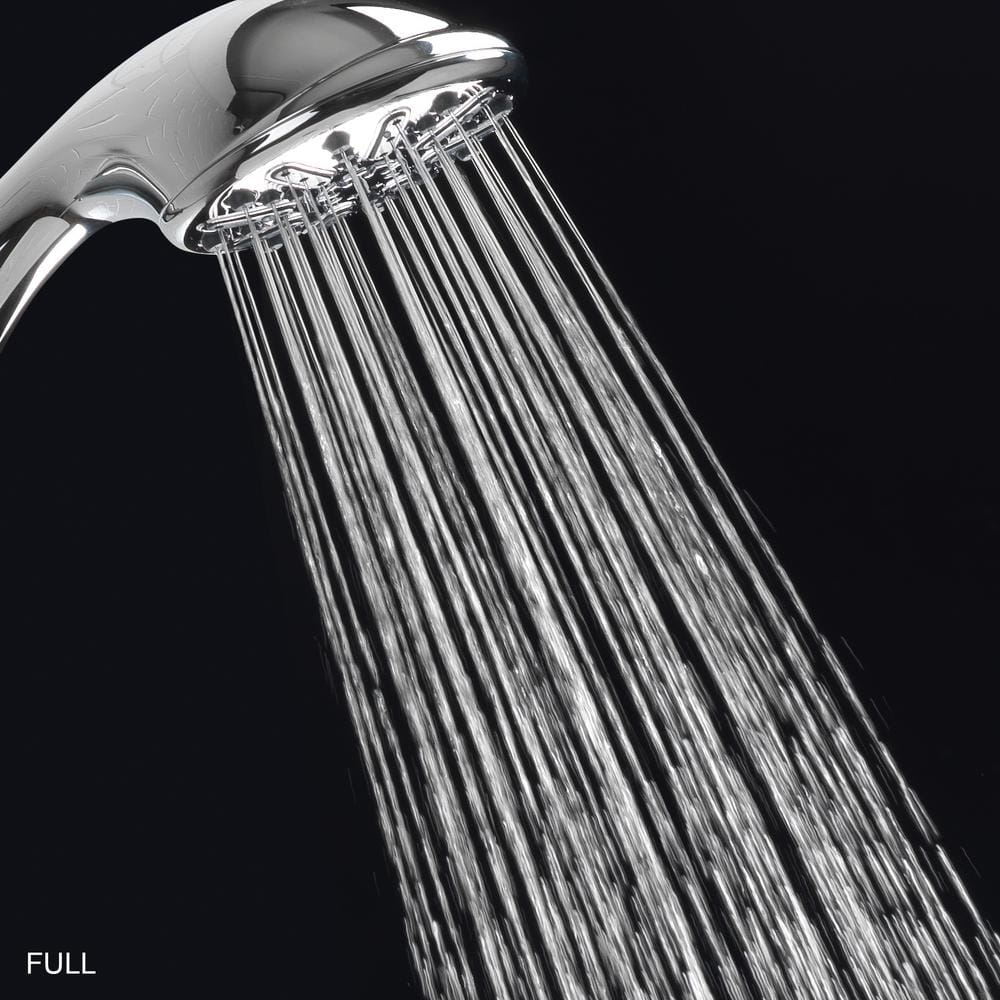 Chrome Handheld Wall Mounted Shower Head with 60-Inch Hose