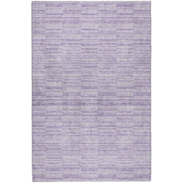 Dream Shag Premium Machine Washable Abstract ADS817 Plum 10 ft. x 14 ft. Area Rug