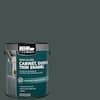 BEHR PREMIUM 1 gal. #MQ6-44 Black Evergreen Semi-Gloss Enamel Interior ...