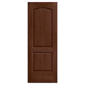 24 in. x 80 in. Continental Milk Chocolate Stain Solid Core Molded Composite MDF Interior Door Slab