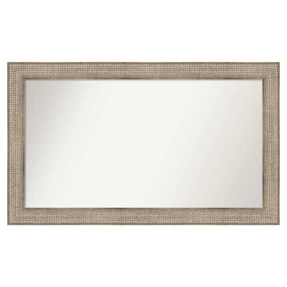 Trellis Silver 50 in. x 30 in. Custom Non-Beveled Wood Framed Bathroom Vanity Wall Mirror price history on PriceWatchPro