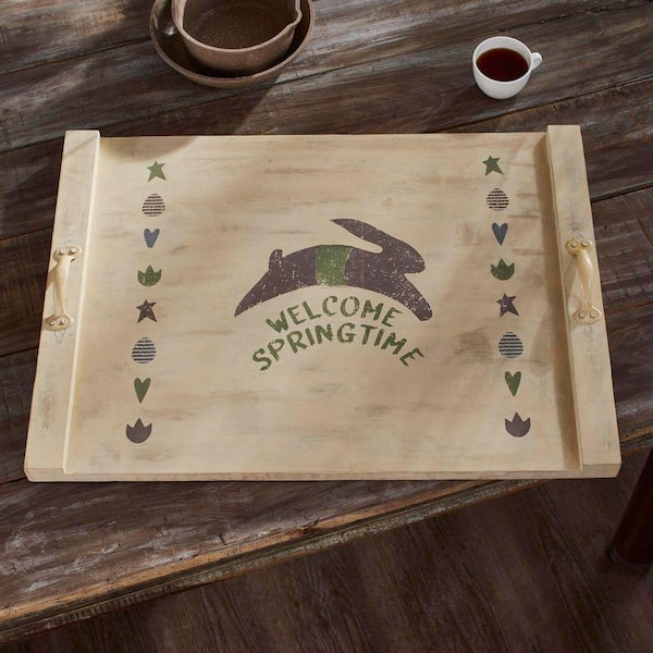 Welcome Springtime Green Noodle Board 29.5 in.