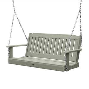 Lehigh 5 ft. 2-Person Eucalyptus Recycled Plastic Porch Swing