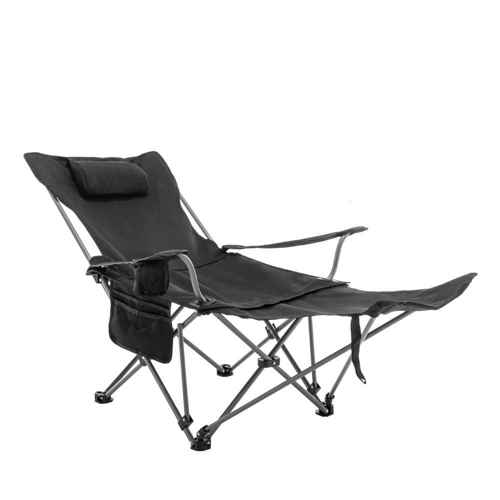 Camping Chair Max Up to 265 lbs. Reclining Camp Chair with Height