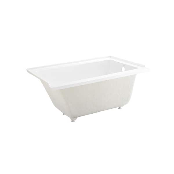 Swiss Madison Voltaire 54 in. x 30 in. Acrylic Right Drain Rectangular Alcove Bathtub in White