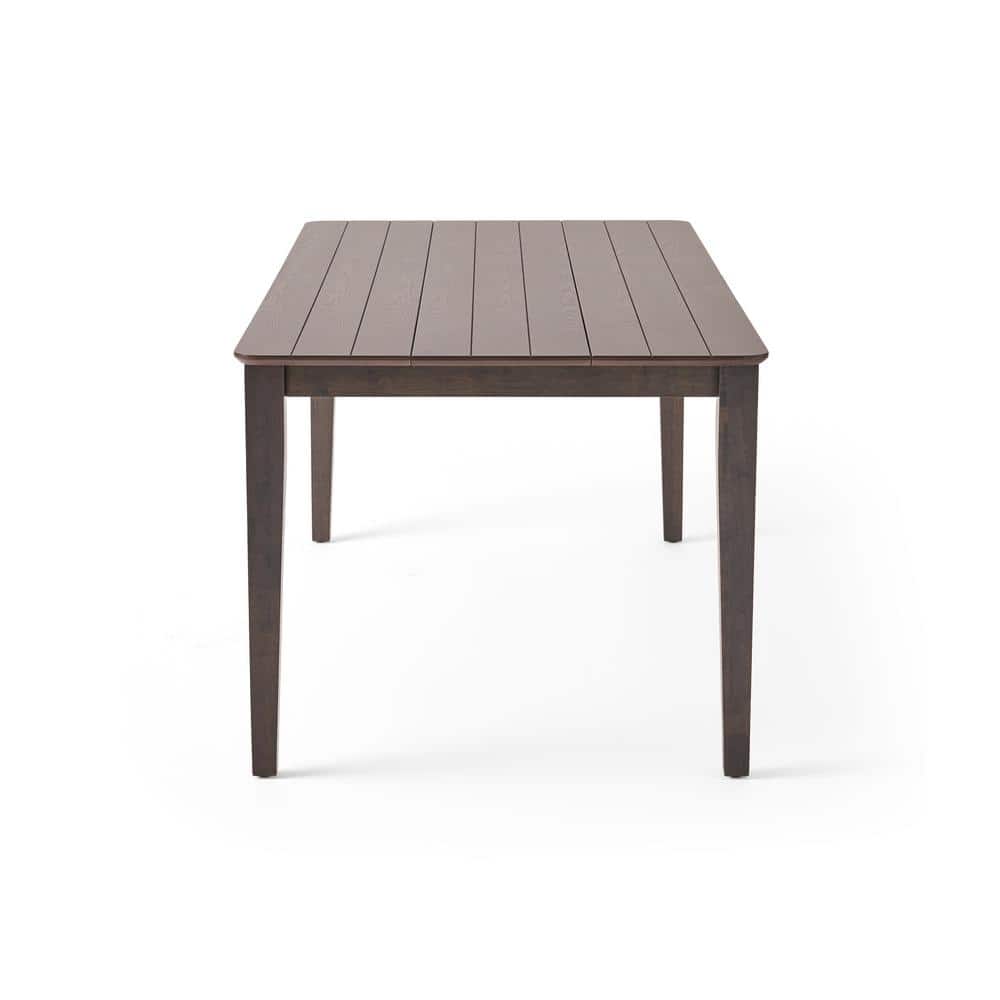 Contemporary Handcrafted Gray Wood Rectangular Dining Table for Eight