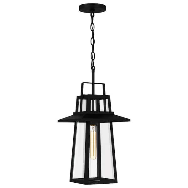 Quoizel Devonport 1-Light Matte Black Mini Pendant