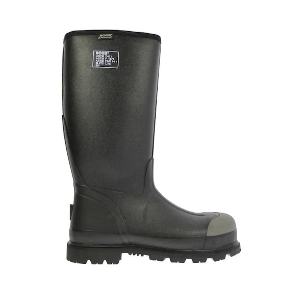 BOGS Men's Forge Lite Waterproof Work Boots - Steel Toe - Black Size 13(M)