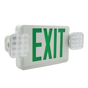 2-Light Green Panel Emergency Light (6-Pieces)