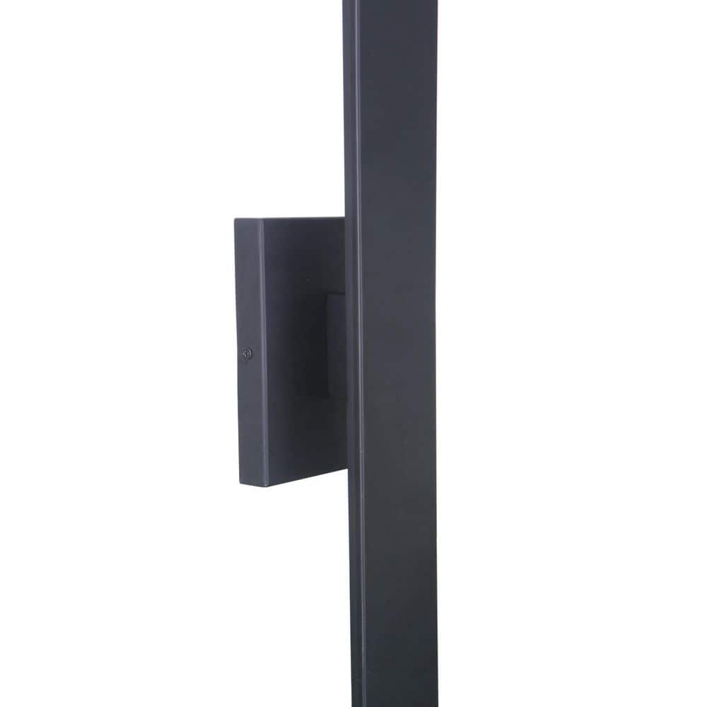 Brushed Aluminum Modern LED Wall Sconce with Clear Shade