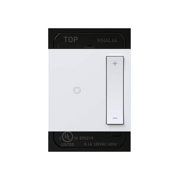 Adorne with Netatmo White Wired Remote Smart Rocker Dimmer Switch for LED/Halogen/Incandescent (1-Pack)