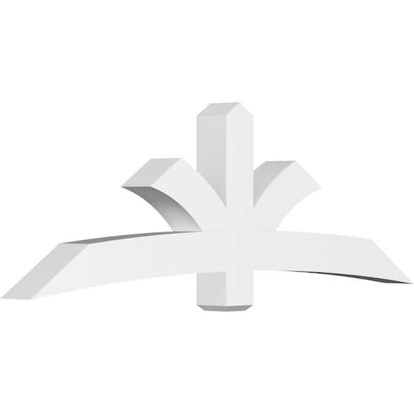 Ekena Millwork Davenport 84 in. W x 28 in. H x 6 in. D Signature Polyurethane Bracket
