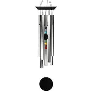 Signature Collection, Woodstock Chakra Chime, 24 in. Black Wind Chime