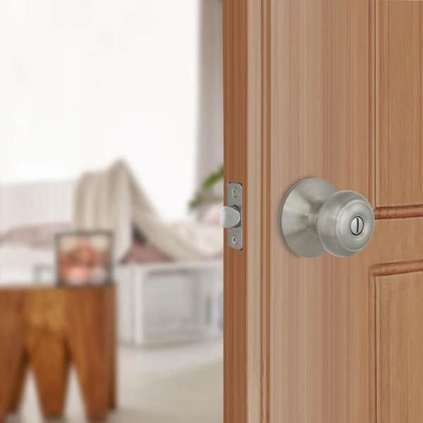 Hartford Satin Nickel Bed/Bath Door Knob