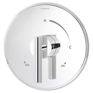 Dia 1-Handle Wall Mount Shower Valve Trim Kit in Polished Chrome (Valve not Included)