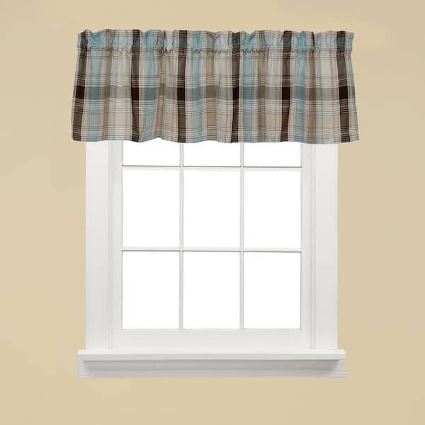 Saturday Knight Cooper 13 in. L Polyester Valance in Blue