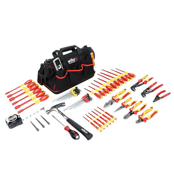Wiha 59-Piece Insulated Master Electrician's Tools Set