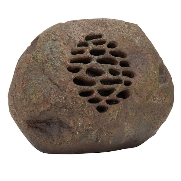 Waterproof Bluetooth Solar-Powered Outdoor Wireless Rock Speaker - Set of 2
