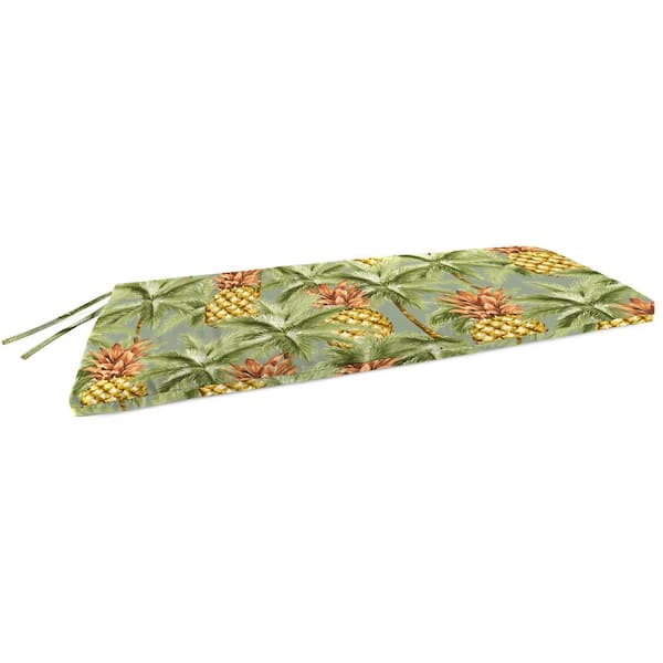 Jordan Manufacturing 48 in. L x 18 in. W x 3.5 in. T Luau Breeze Outdoor Rectangular Settee Swing Bench Cushion