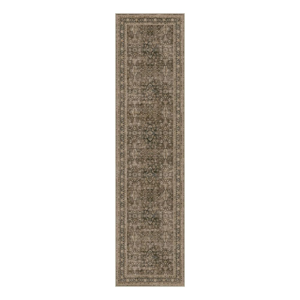 Star Brown 2 ft. x 8 ft.  Distressed Vintage Floral Runner Rug price history on PriceWatchPro