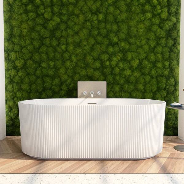 DreamLine Charisma 67 in. x 29 in. Freestanding Acrylic Soaking