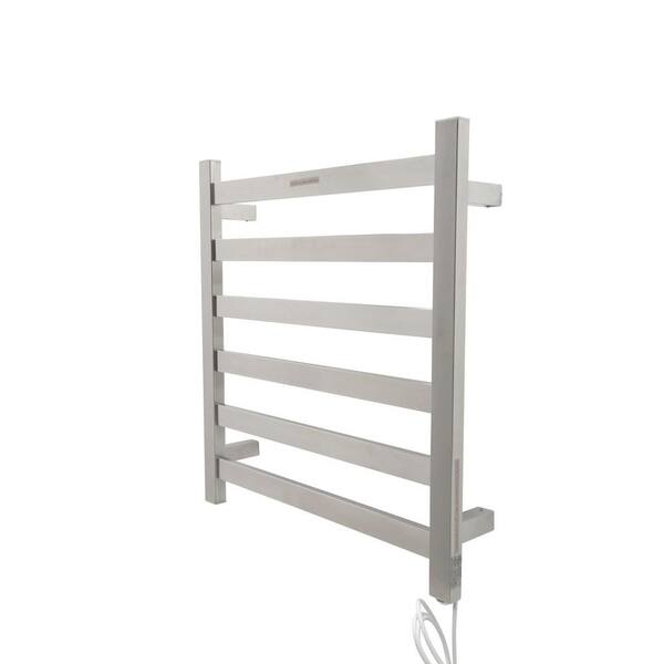 ANZZI Note 6-Bar Stainless Steel Wall Mounted Electric Towel Warmer Rack in Brushed Nickel