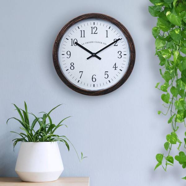 La Crosse 404-3828 9 Inch Zakhorloge Wandklok Groen - Quartz