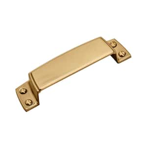 Highland Ridge 3-1/2 in. (89 mm.) Center-to-Center Champagne Bronze Cabinet Cup Drawer Pull
