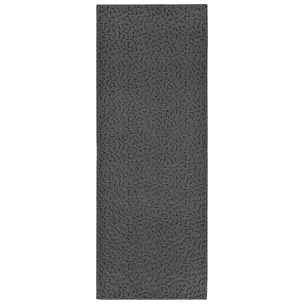 Ivy Cinder Gray 2 ft. x 8 ft. Floral Runner Rug