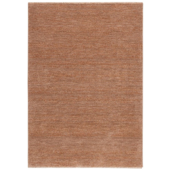 Lasa 2 ft. x 4 ft. Rust/Copper Marle Striped Area Rug
