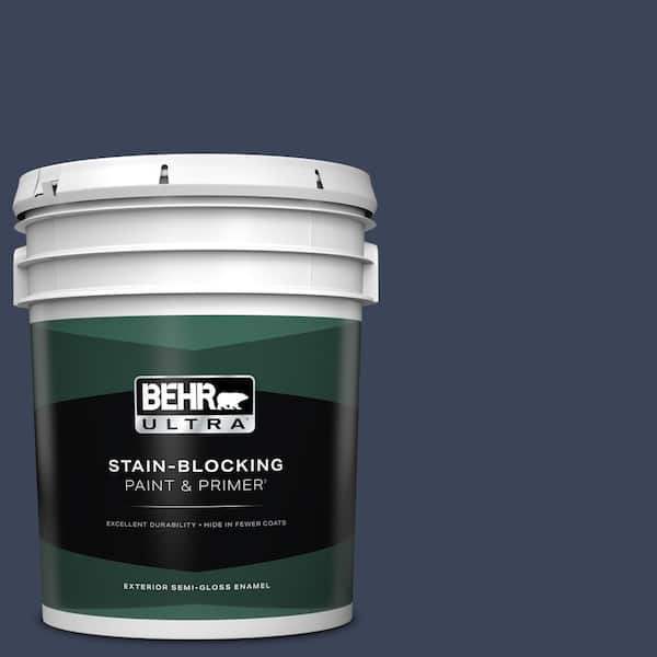 BEHR ULTRA 5 gal. #600F-7 Soulful Music Semi-Gloss Enamel Exterior Paint & Primer