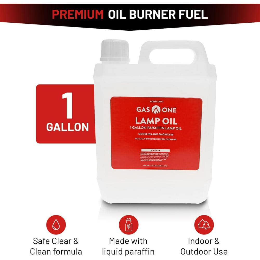 Gas One Clear Liquid Paraffin Lamp Oil 1 Gallon