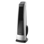 High Velocity 35 in. 3 Speed Gray Oscillating Tower Fan with Auto Shut-Off Timer and Remote Control