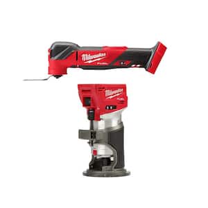 M18 FUEL 18V Lithium-Ion Cordless Brushless Oscillating Multi-Tool with FUEL Compact Router (2-Tool)