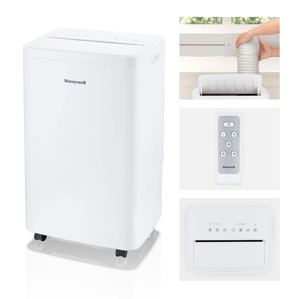 8,600 BTU Portable Air Conditioner Cools 550 Sq. Ft. with Dehumidifier and Fan in White