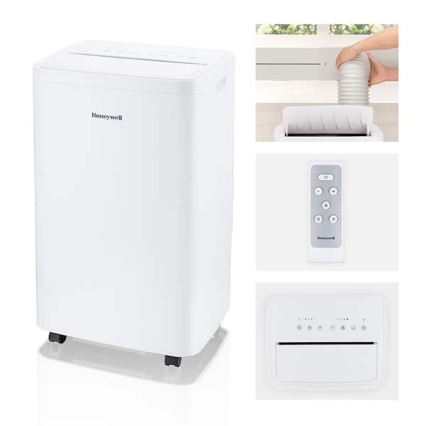 Unbranded 8,600 BTU Portable Air Conditioner Cools 550 Sq. Ft. with Dehumidifier and Fan in White