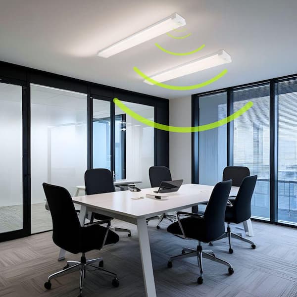 Commercial Electric 1-Pack 4 ft. 4200 Lumens Integrated LED White