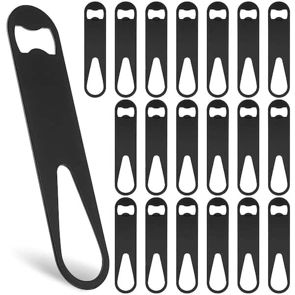 20-Pack Dual-Head Stainless Steel Bar Key Speed Bottle Opener and Pour Spout Remover for Bars and Pub