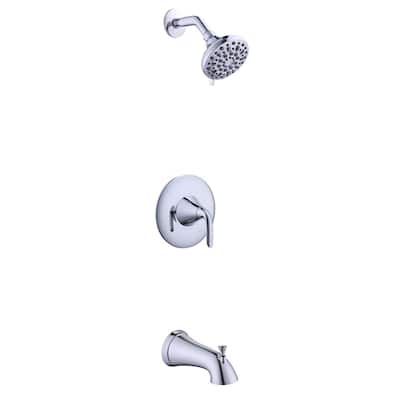Irena Single-Handle 6-Spray Tub and Shower Faucet in Polished Chrome (Valve Included)