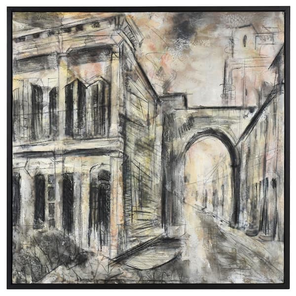 StyleCraft Arch Perspective 1-Piece Framed Poster 41.75 in. x 41.75 in.