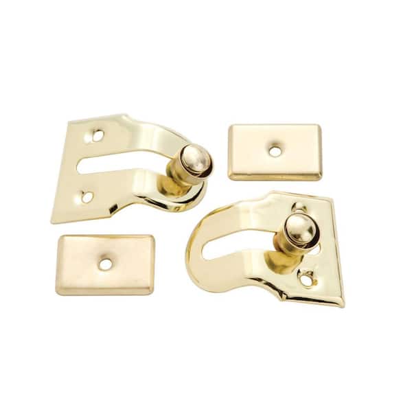 First Watch Security Polished Brass Window Vent Lock (2-Pack) 1430 ...