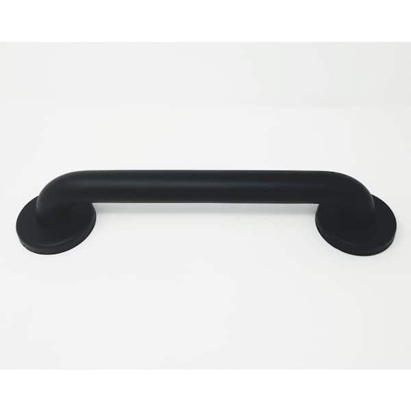 CSI Bathware Straight 30 in. x 1.25 in. in. Concealed Flange Grab Bar in Matte Black
