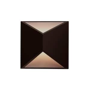 Indio 7-in 1 Light 7-Watt Bronze Integrated LED Exterior Wall Sconce