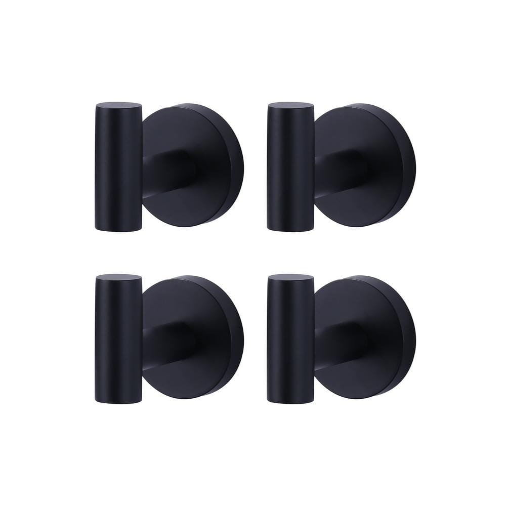 Round shape Knob Robe/Towel Hook in Matte Black 4-Pieces price history on PriceWatchPro