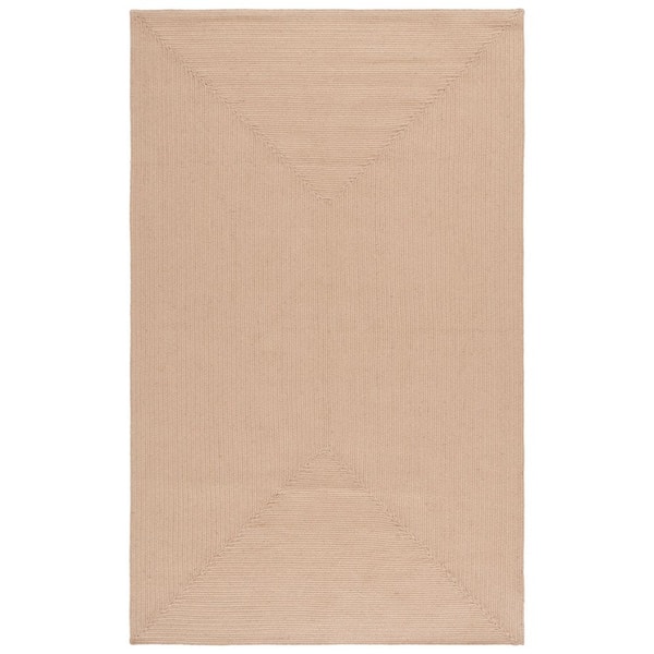 Braided 2 ft. x 3 ft. Natural Modern Solid Area Rug